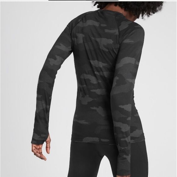 Athleta Speedlight Camo Long Sleeve Shirt small - Picture 2 of 4